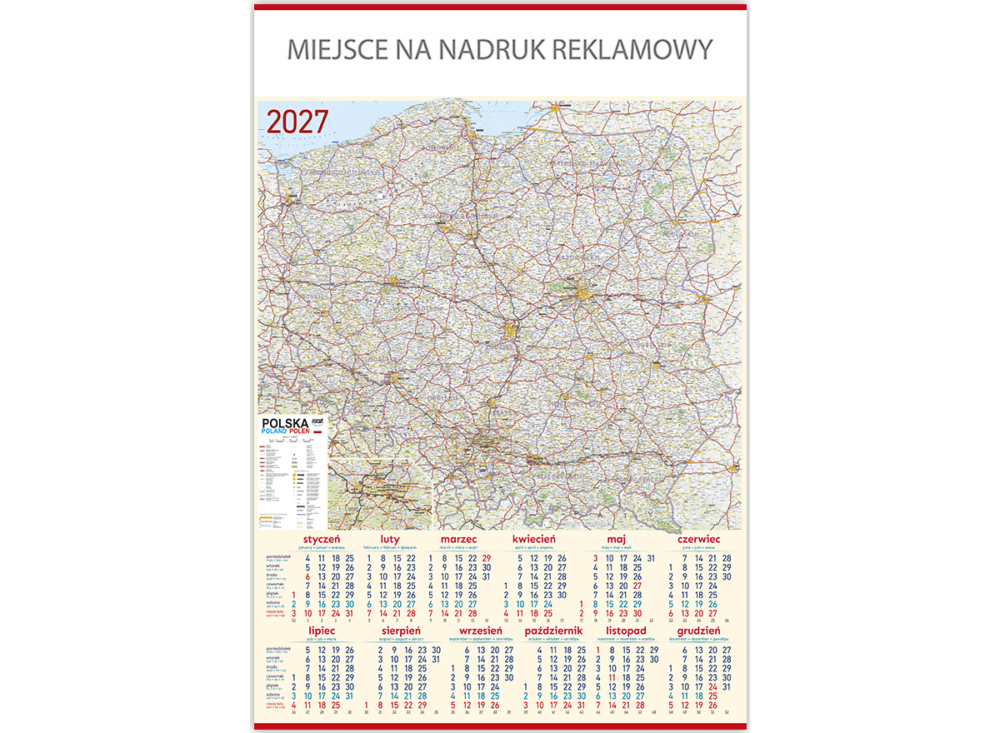 Kalendarz plakatowy - P08 Mapa